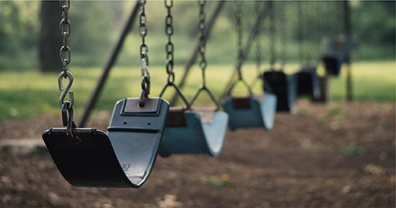 Swings at a school